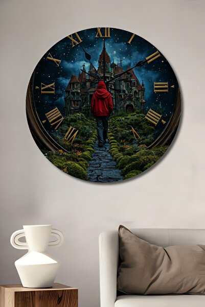 Teona Ahşap Castelul Misterios Călătorie în Timp Pictură în ulei cu aspect de...