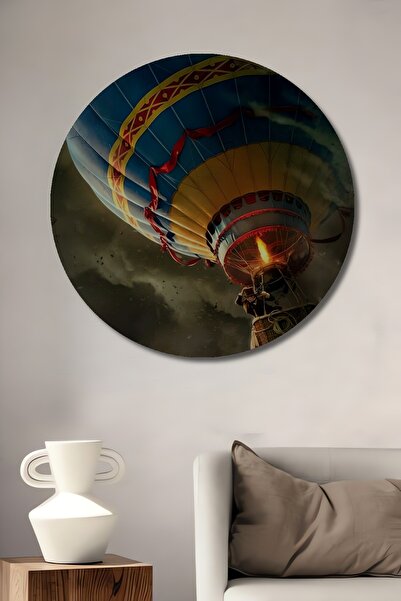 Teona Ahşap Pictură decorativă din lemn cu aspect de pictură în ulei cu baloa...