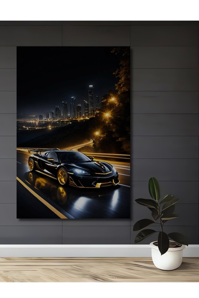 Teona Ahşap Pictură decorativă din lemn cu aspect de vopsea în ulei, cu mașin...