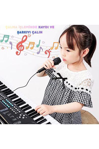 GreaTech Başlangıç İçin 61 Tuşlu Elektronik Dijital Profosyenel Org Piyano Mi...