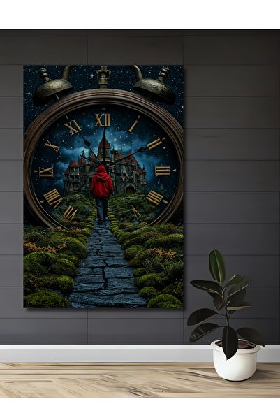 Teona Ahşap Мистериозен замък, пътуване във времето, маслена живопис, дървена...