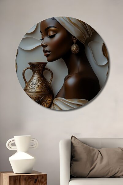 Teona Ahşap Tablou decorativ din lemn cu aspect de pictură în ulei, reprezent...