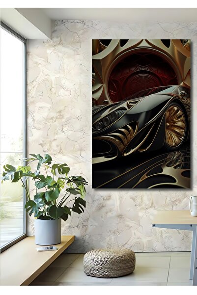 Teona Ahşap Pictură decorativă din lemn cu aspect de mașină sport din Epoca d...