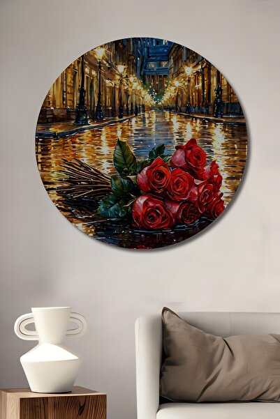 Teona Ahşap Pictură decorativă din lemn cu aspect de pictură în ulei, trandaf...