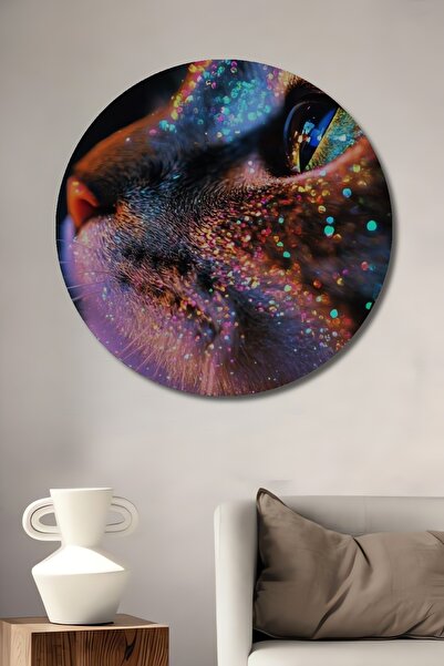 Teona Ahşap Tablou decorativ din lemn cu aspect de pictură în ulei, strălucit...