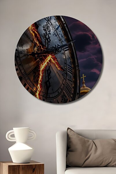 Teona Ahşap Cadran rupt al timpului misterios, pictură decorativă pe lemn cu ...