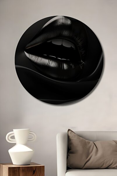 Teona Ahşap Magia negrului Buze strălucitoare Aspect de pictură în ulei Tablo...