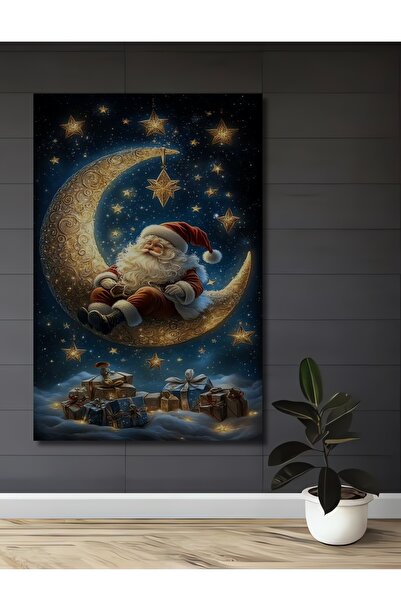 Teona Ahşap Διακοσμητικό ξύλινο τραπέζι με ελαιογραφία που απεικονίζει τον Άγ...