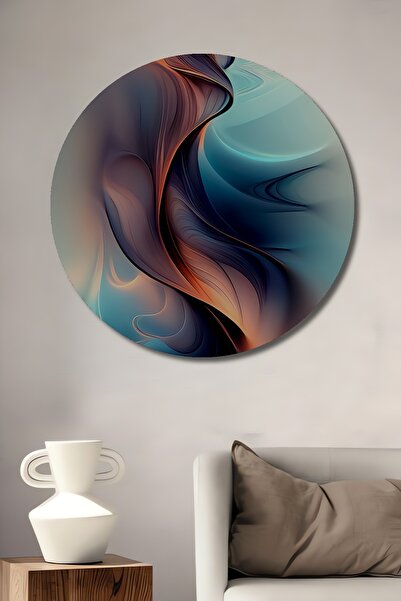 Teona Ahşap Forme fluide abstracte Aspect de acuarelă Pictură decorativă pe l...