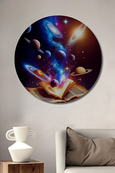 Teona Ahşap Cartea Misterioasă a Universului Tablou decorativ din lemn cu asp...