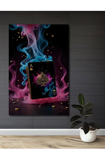 Teona Ahşap Tablou decorativ din lemn cu aspect de acuarelă, cu design de art...