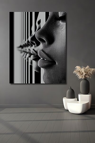 Teona Ahşap Tablou decorativ din lemn cu artă abstractă în formă de puncte