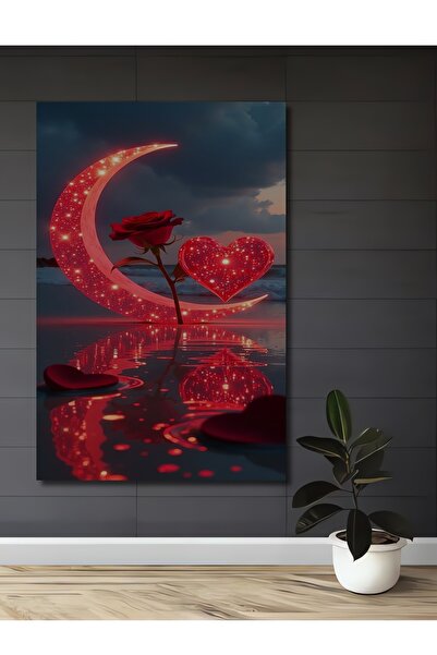 Teona Ahşap Tablou decorativ din lemn cu aspect de pictură în ulei, cu tranda...