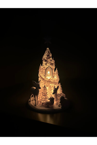3D DEKORATİF YILBAŞI AĞACI (MUMLU)