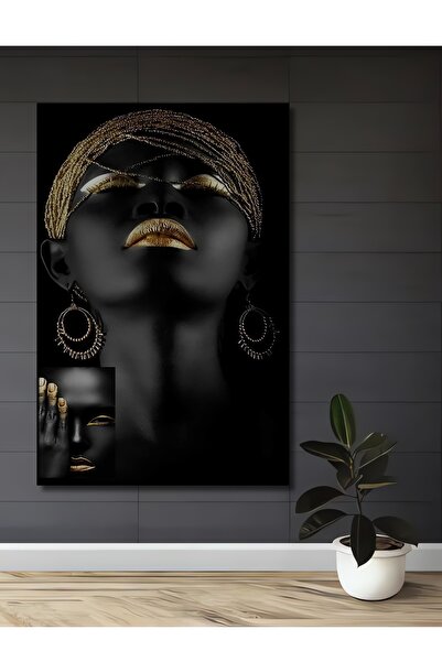 Teona Ahşap Tablou decorativ din lemn cu aspect de pictură în ulei, portret d...