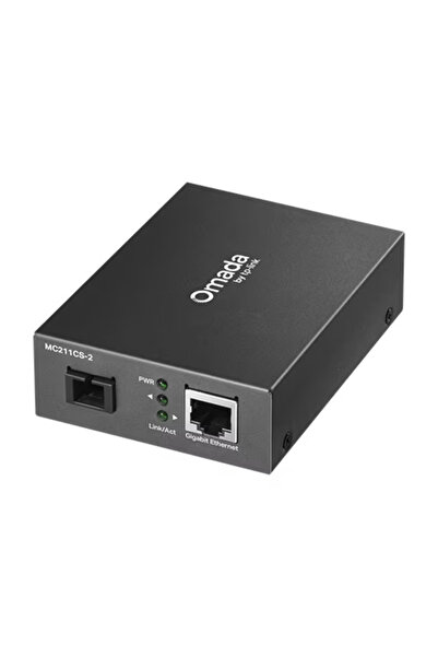 TP-LINK Μετατροπέας πολυμέσων WDM Gigabit RJ45 - Μονότροπος SC Αμφίδρομος, 2 χλμ. - Omada MC211CS-2