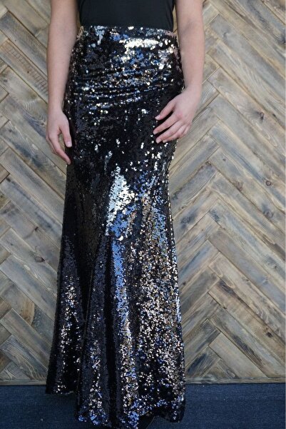 Gümüş Koleksiyon payet etek