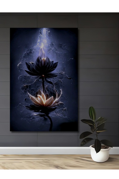 Teona Ahşap Tablou decorativ din lemn cu nufăr magic