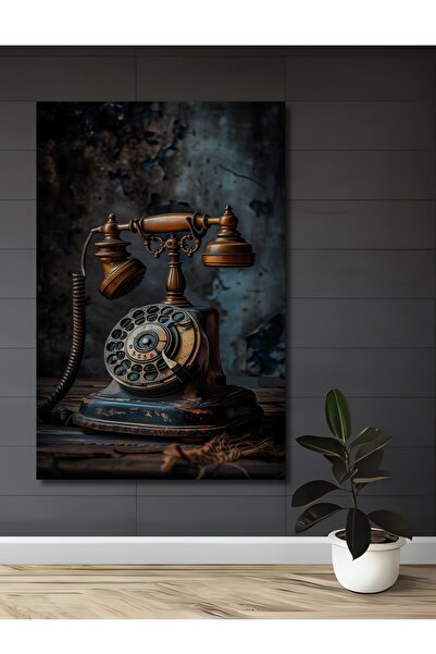 Teona Ahşap Αντίκα Ξύλινη Διακοσμητική Πινακίδα με Όψη Ελαιογραφίας και Εμφάν...