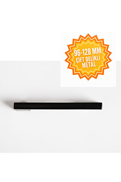 KermetHome Metal Köprü Kulp Siyah Kale Kulp 96-128 mm Lüks Country Mutfak Mobilya Dolap Çekmece Kulpu