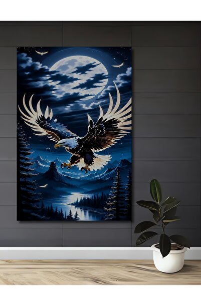 Teona Ahşap Gheara de la miezul nopții a vulturului, tablou decorativ din lem...