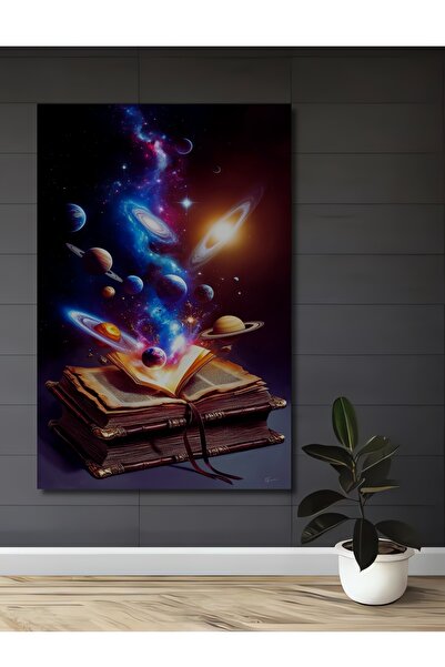 Teona Ahşap Cartea Misterioasă a Universului Tablou decorativ din lemn cu asp...