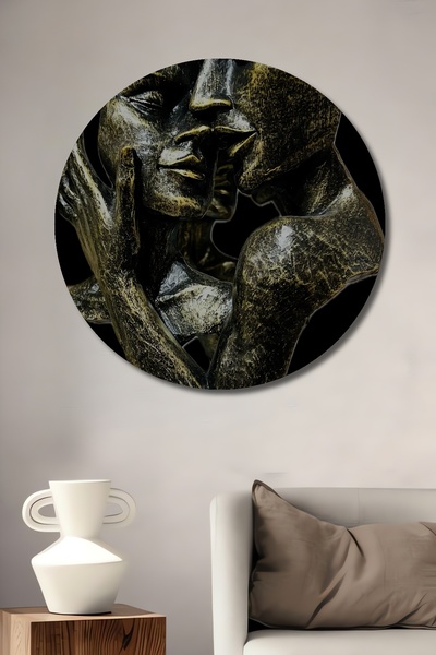 Teona Ahşap Mysterious Looks Oil Painting Appearance Ξύλινο Διακοσμητικό Πίνα...