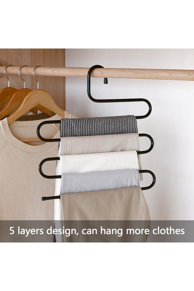 Dar Al Taraf رف تعليق البناطيل متعدد الوظائف وموفر للمساحة