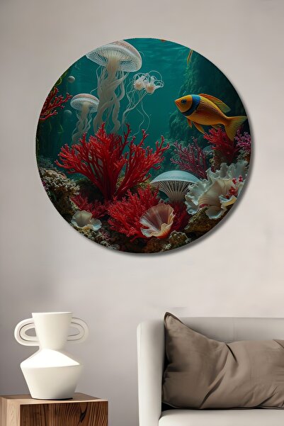 Teona Ahşap Pictură în ulei cu aspect de vis subacvatic, artă modernă, pictur...