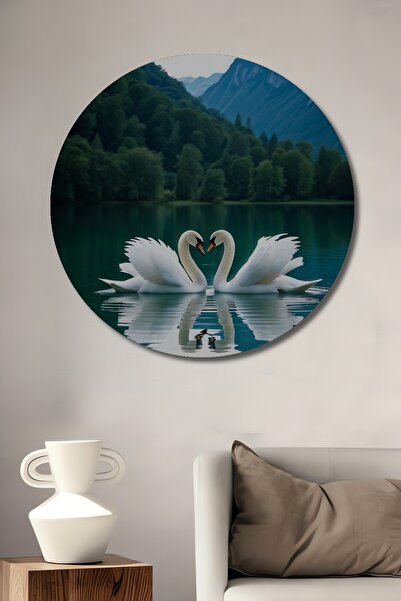 Teona Ahşap Pictură decorativă din lemn în formă de inimă, cu aspect de pictu...