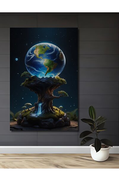Teona Ahşap Pictură artistică mondială pe un copac uriaș