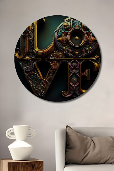 Teona Ahşap Tablou mecanic Steampunk cu tematică de dragoste Tablou decorativ...
