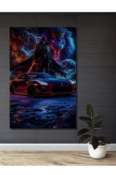 Teona Ahşap Leul Regal și Călărețul Misterios imprimare digitală Tablou din lemn