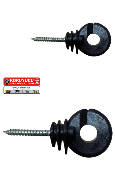 KORUYUCU ÇİT Elektrikli çit izolatörü Siyah PP 42MM Kaliteli Ürün 100 Adet