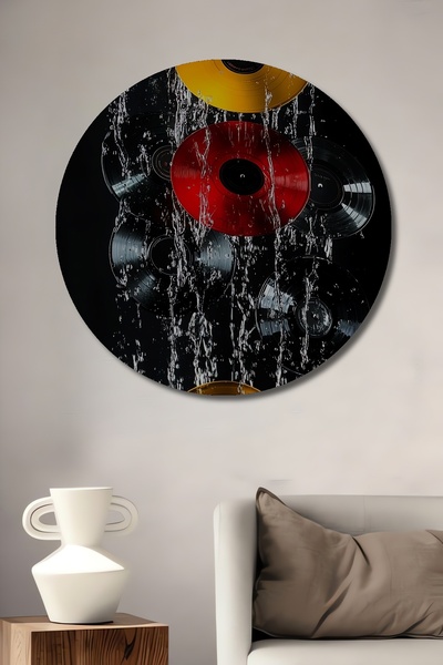 Teona Ahşap Plăci colorate cu aspect de pictură în ulei, pictură decorativă p...