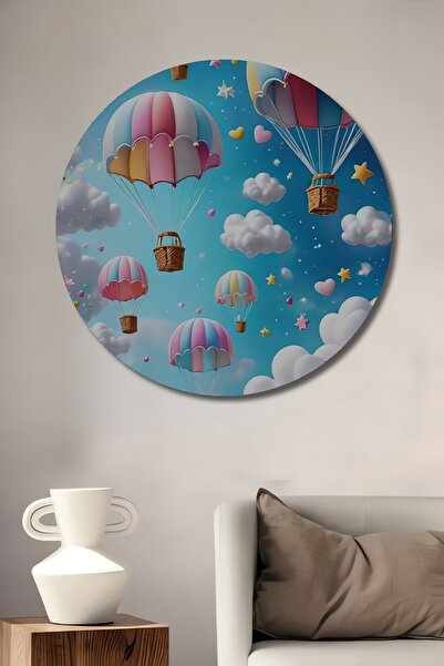 Teona Ahşap Tablou decorativ din lemn cu aspect de pictură în ulei, cu surpri...