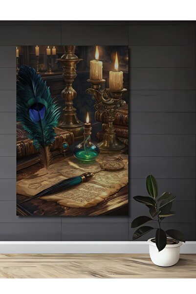 Teona Ahşap Tablou decorativ din lemn cu aspect de pictură în ulei, cu design...