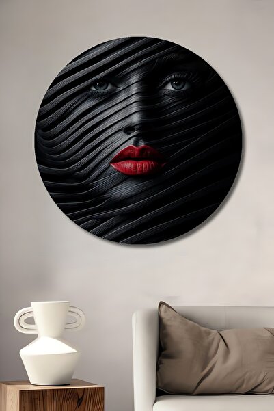 Teona Ahşap Fața misterioasă a femeii Artă abstractă Pictură decorativă din l...