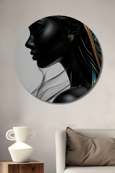 Teona Ahşap Ελαιογραφία Κλεοπάτρα, Ξύλινο Διακοσμητικό Πίνακα Μοντέρνας Τέχνη...