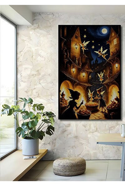 Teona Ahşap Tablou decorativ din lemn cu ilustrații artistice, cu tematică de...