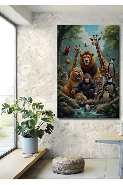 Teona Ahşap Tablou decorativ din lemn cu aspect de pictură în ulei, cu temati...