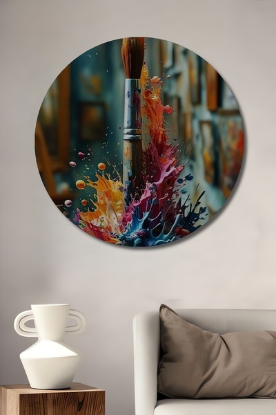 Teona Ahşap Pictură în ulei Aspect de vopsea în ulei Explosion of Colors Brus...