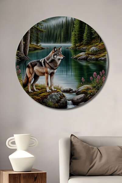 Teona Ahşap Peisaj de pădure a salvei, pictură în ulei, tablou decorativ din ...