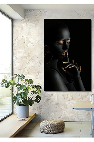 Teona Ahşap Tablou decorativ din lemn cu aspect de pictură în ulei pentru fem...