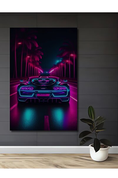 Teona Ahşap Neo Noir Sport Car Masă decorativă din lemn