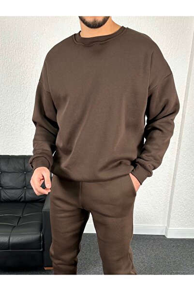 tetramoda Φούτερ Three Thread Crew Neck O oversized