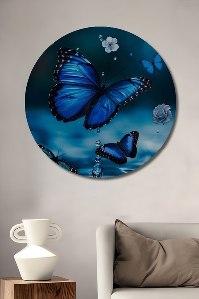 Teona Ahşap Pictură decorativă din lemn cu aspect de pictură în ulei, cu flut...