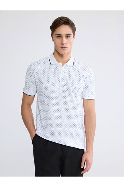 LC Waikiki Ανδρικό μπλουζάκι LCWAIKIKI Classic Polo με μοτίβο πικέ