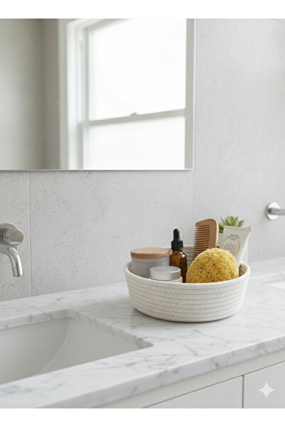 ÖRGÜM Basket Decorative Multi-Purpose Organizer 20X7 cm