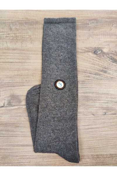 erceys Women's 1 Pair Plain Wool Knee-High Socks Max Warmth